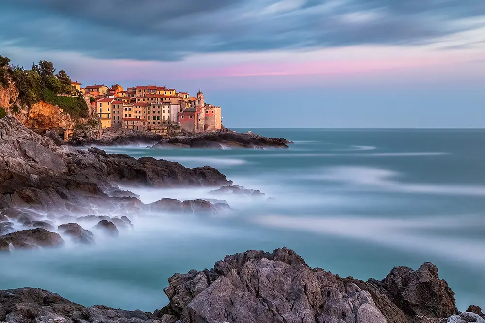 Paesaggio di Tellaro (La Spezia) dopo la post produzione RAW