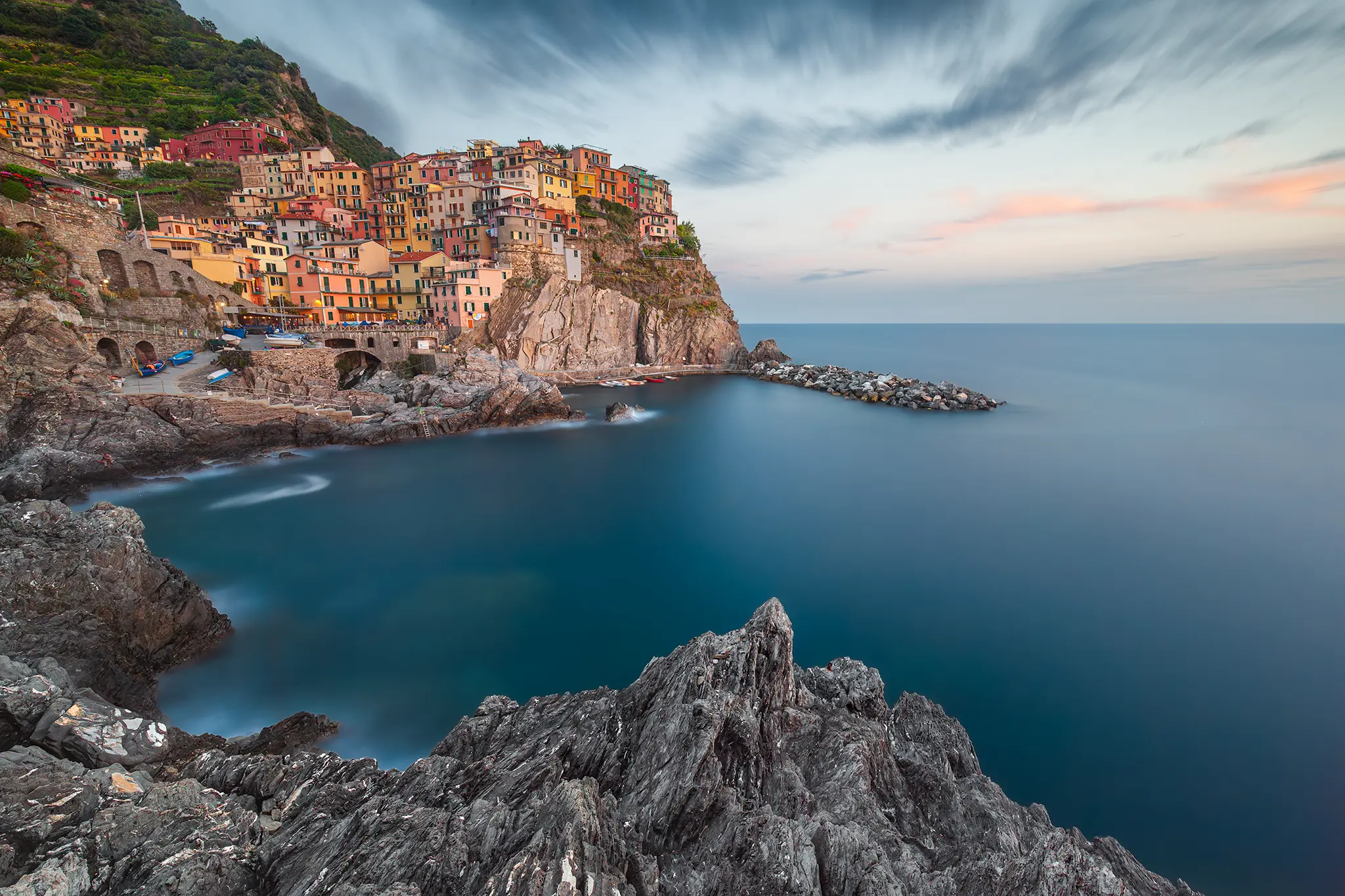 " Summer Breeze" Manarola - Lunga esposizione, Cinque Terrre Come fare lunghe esposizioni, corsi di fotografia paesaggistica